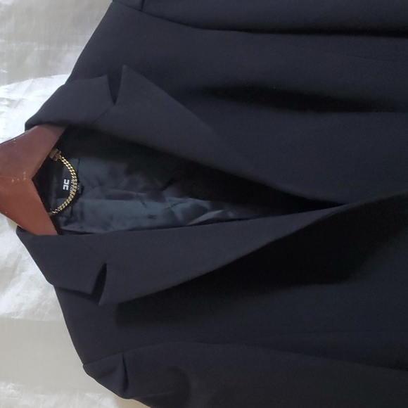 ELIZABETTA FRANCHI BLACK BLAZER SIZE 46 - Picture 2 of 16